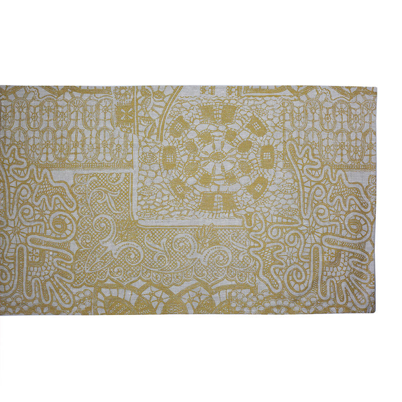 Lace Table Runner Gold Australian Printed Table Runner Printink