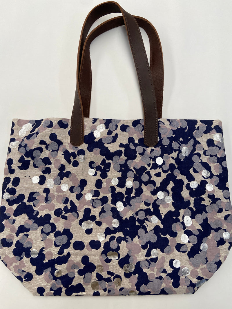 Sale - over size tote - confetti