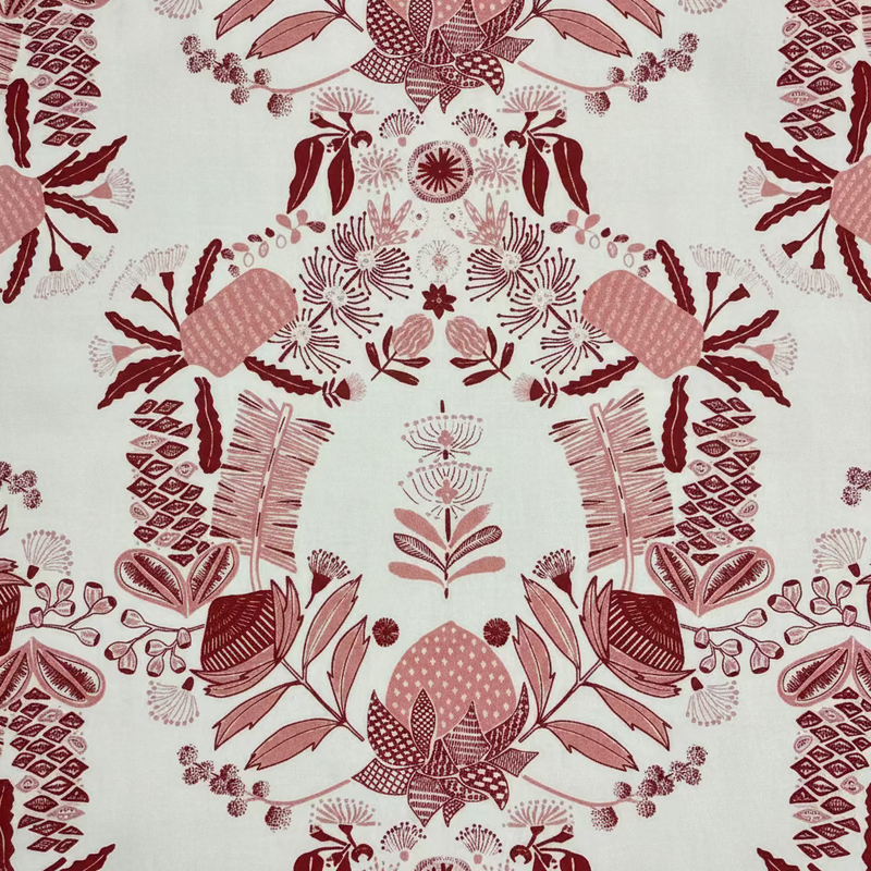 Folk  - Table Cloth - Red Clay / Soft Peach