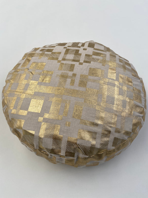 Sale - circle cushion - confetti - coral