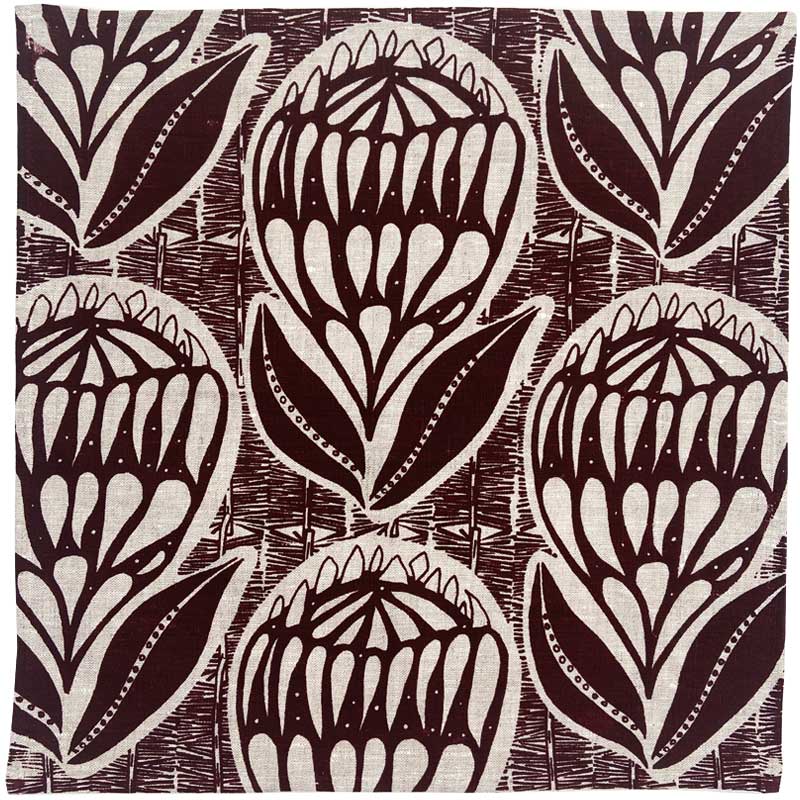 Waratah Napkin Set Berry