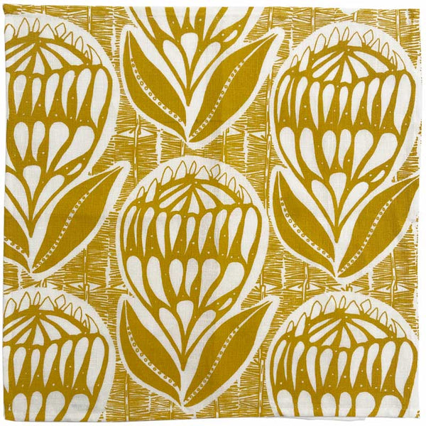 Waratah Napkin Set Yellow