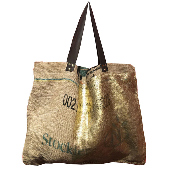 Sale - Ex Large Tote Bag - Coffe Bag