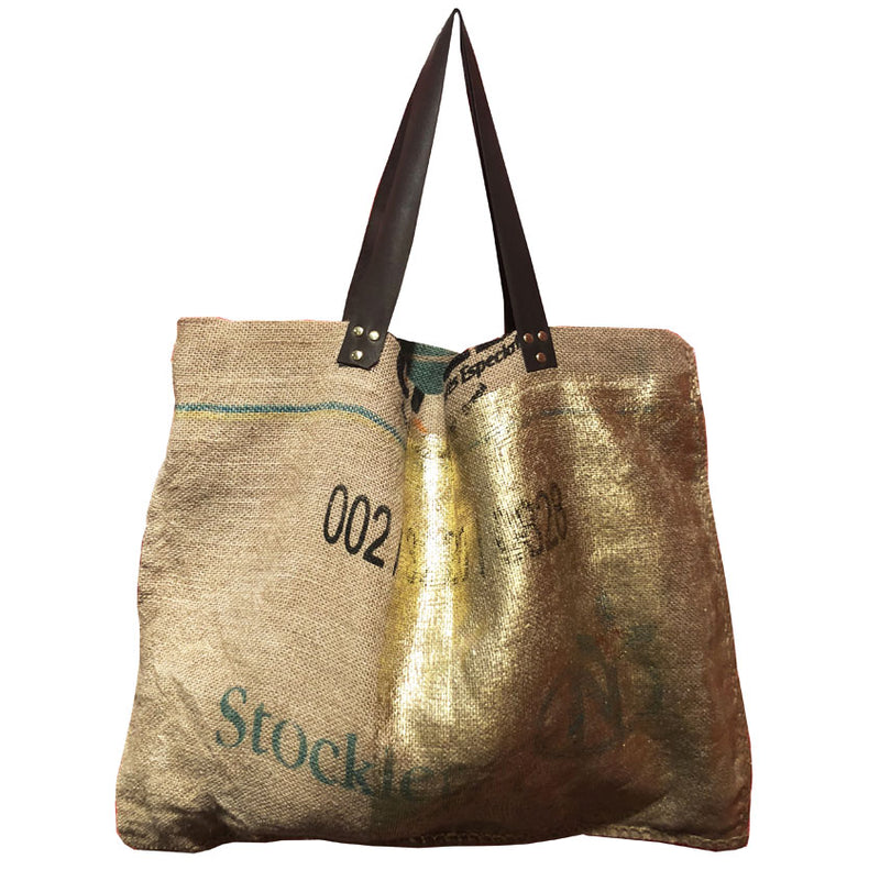 Sale - Ex Large Tote Bag - Coffe Bag