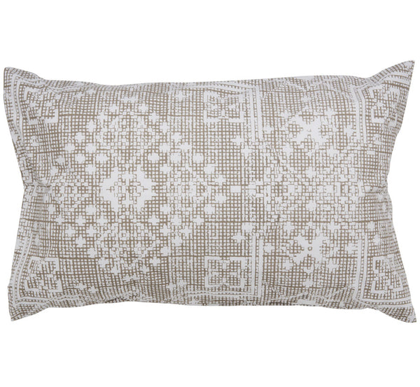 Sale - pillowcase - embroidery - grey