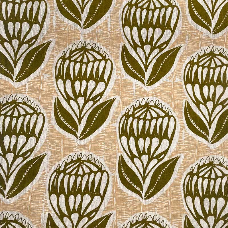 Waratah - Table Cloth - Khaki/Nude