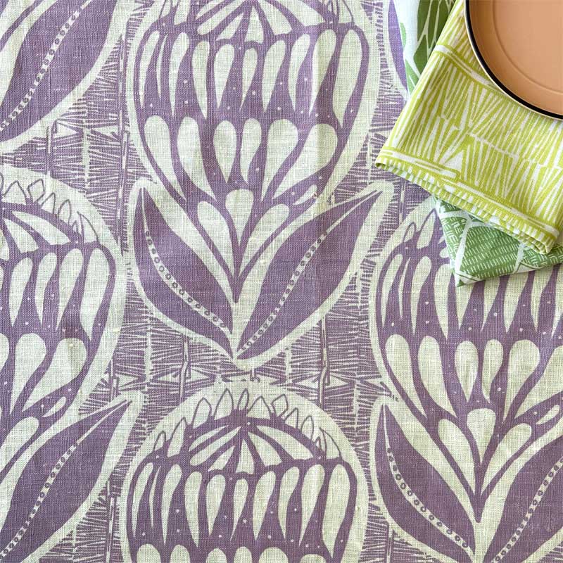 Waratah - Table Cloth - Purple