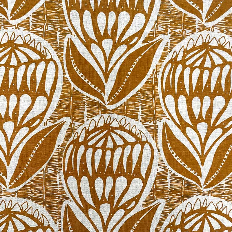 Waratah Linen Pillowcase Caramel