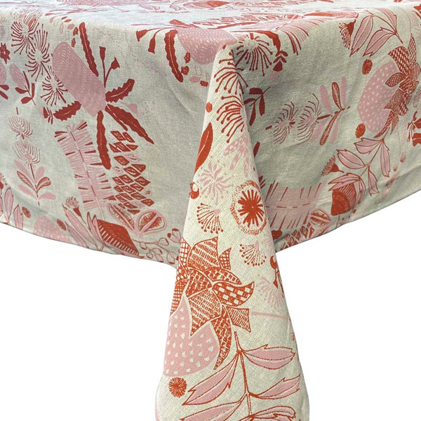 Folk - Table Cloth - Dusty Pink/Red Clay