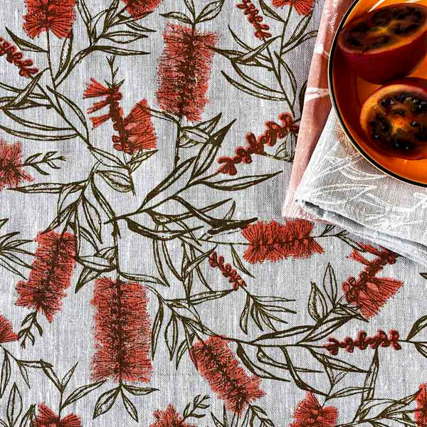 Bottle Brush - Table Cloth - khaki