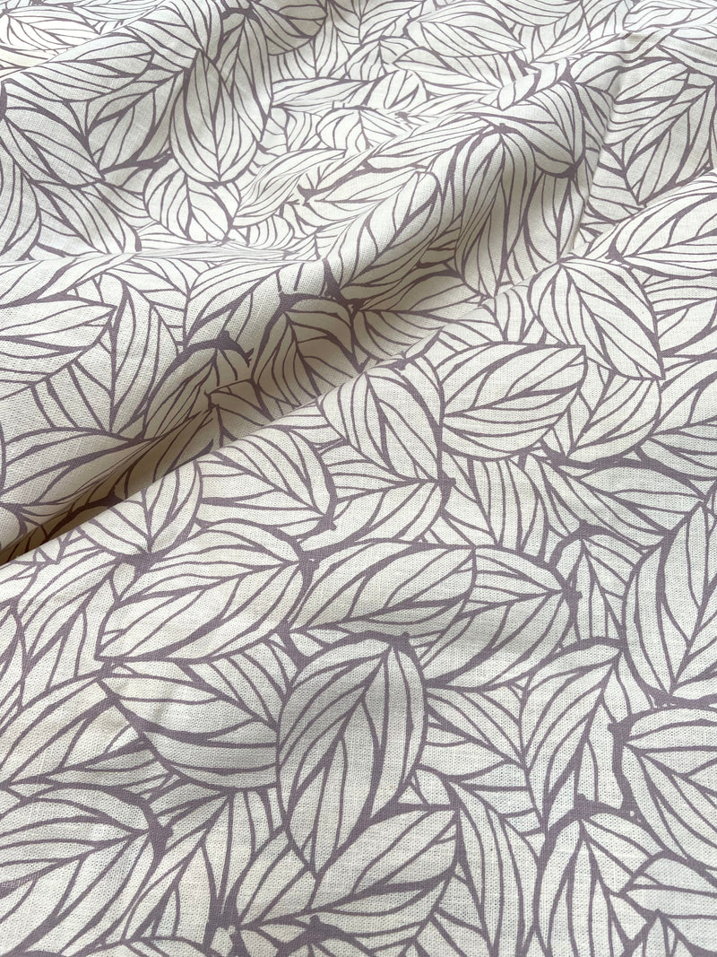 Remnant Fabric - Leaf- Mauve