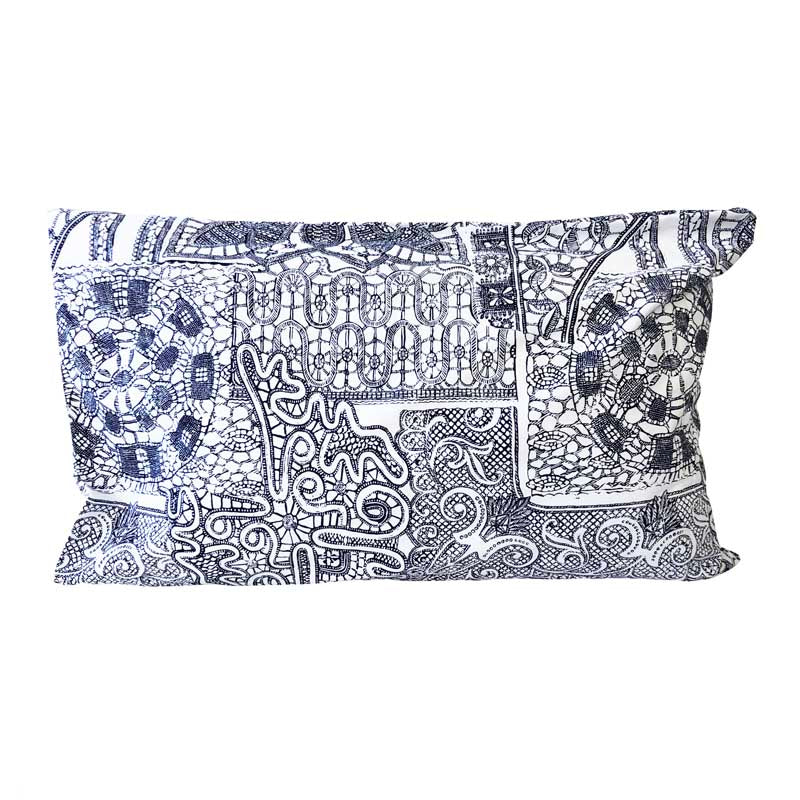 Lace Pillowcase - Navy
