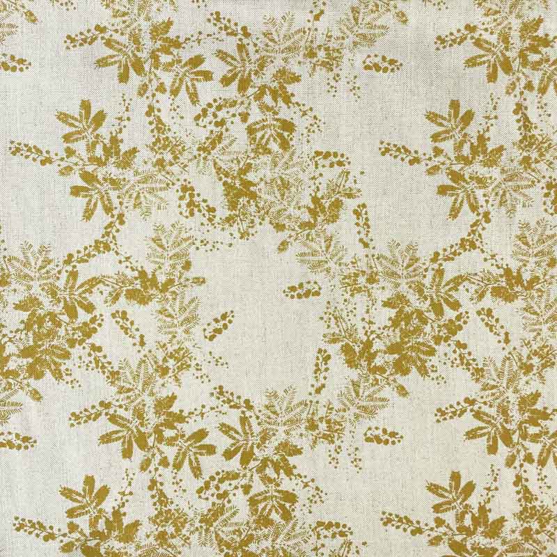 Printed Fabric - Wattle - Ochre